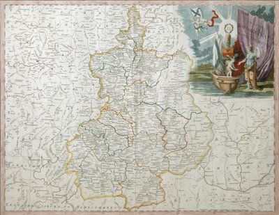 Karte des Gouvernements Woronesch, 1792 von Wilbrecht