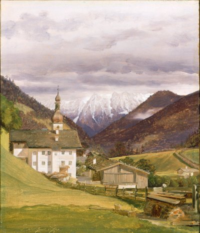 Die Kirche von Ramsau von Wilhelm Bendz