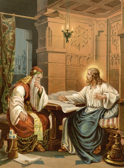 Jesu Gespräch mit Nikodemus von Wilhelm Ebbinghaus