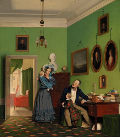 Die Familie Waagepetersen von Wilhelm Ferdinand Bendz