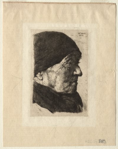 Kopf eines Bauern von Wilhelm Maria Hubertus Leibl