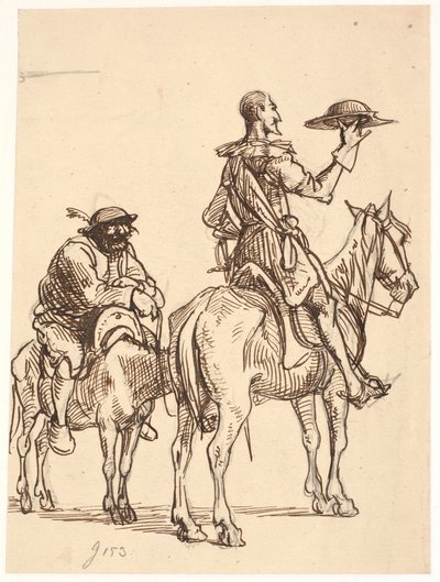 Don Quixote betrachtet seinen Helm von Wilhelm Marstrand