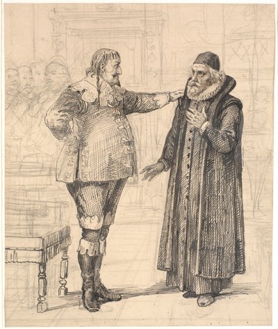 Ole Vind wird zum Hofprediger ernannt von Wilhelm Marstrand