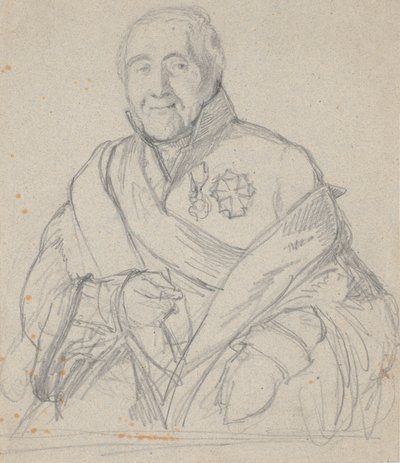 Porträtstudie von Geheimekonferenzrat Bornemann von Wilhelm Marstrand