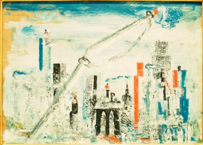 New York, Manhattan mit Kran von Wilhelm Thöny