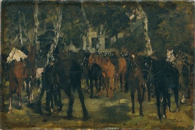 Abgesessene Kürassiere von Wilhelm Trübner