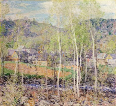 Das Dorf im Frühling von Willard Leroy Metcalf