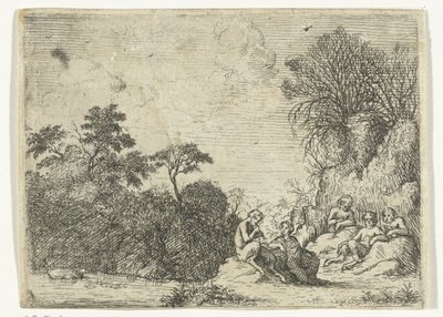 Flötenspielender Satyr von Willem Basse