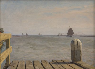 Pier in Enkhuizen, 1918 von Willem Bastiaan Tholen