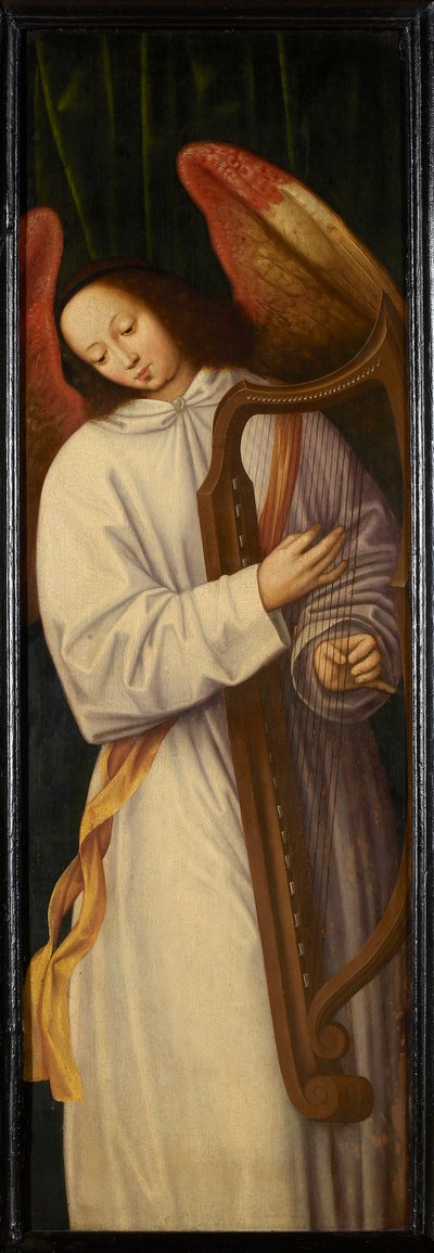 Engel spielt Harfe, ca. 1559 von Willem Benson