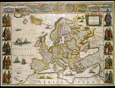 Karte von Europa von Willem Blaeu