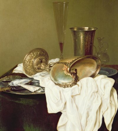 Stillleben mit einem Nautilus-Pokal von Willem Claesz. Heda