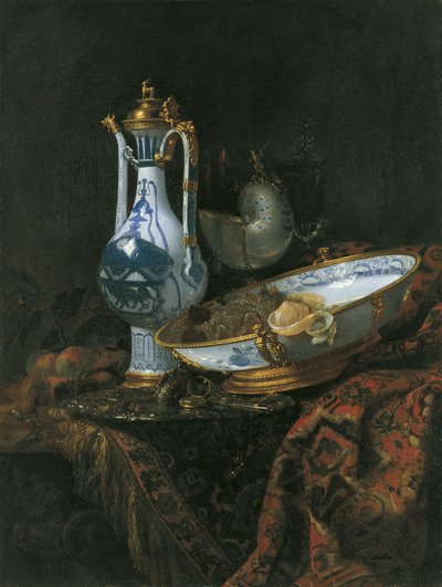 Stillleben mit Nautilus-Pokal von Willem Kalf