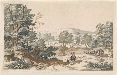 Waldlandschaft mit einem Weg von Willem Swidde