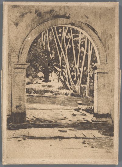 Tor des Hotel Bellevue, Buitenzorg von Willem Arnoldus Witsen