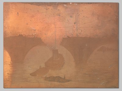 Schlepper vor der Waterloo Bridge in London von Willem Arnoldus Witsen