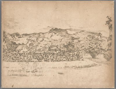 Blick auf den Vulkan De Kloet, Gambar von Willem Arnoldus Witsen