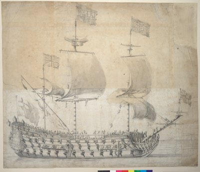 HMS Britannia von Willem van de the Elder Velde
