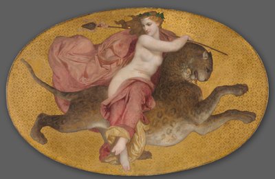 Bacchantin auf einem Panther von William Adolphe Bouguereau