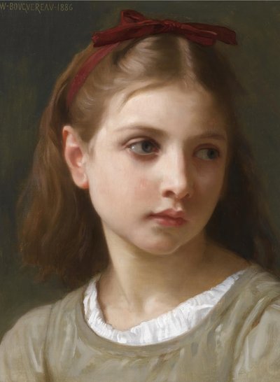 Porträt eines kleinen Mädchens von William Adolphe Bouguereau