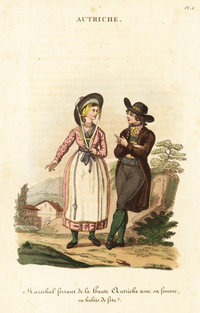 Schmied und seine Frau, Oberösterreich von William (after) Alexander