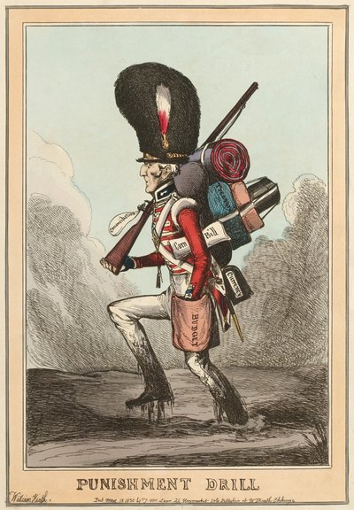 Strafdrill von William (after) Heath