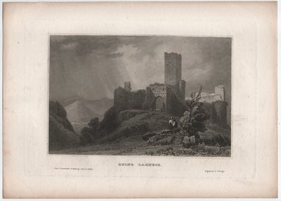 Ruine Lahneck von William (after) Tombleson