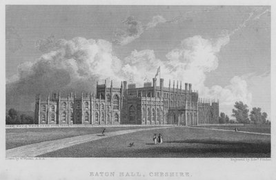 Eaton Hall, Cheshire (Stich) von William (after) Westall