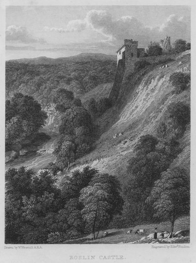 Roslin Castle (Stich) von William (after) Westall