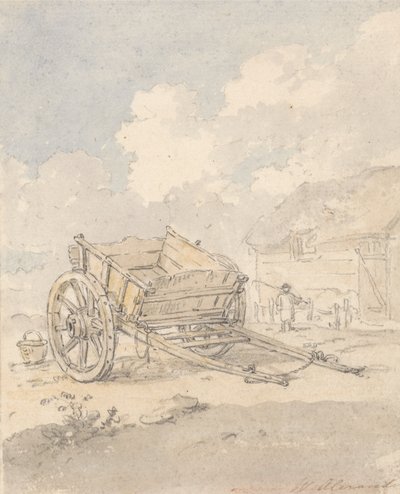 Studie eines Bauernwagens von William Alexander