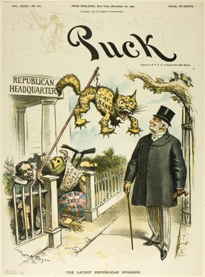 Der neueste republikanische Schreck, aus Puck von William Allen Rogers