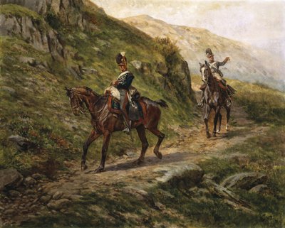 Ein Blick auf den Feind, ca. 1910 von William Barnes Wollen