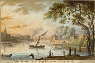 Blick auf den Red Heugh bei Newcastle von William Beilby