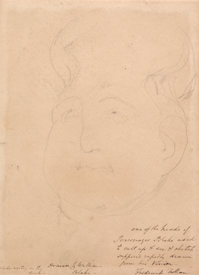 Ein visionärer Kopf von William Blake