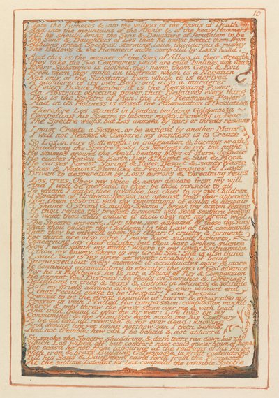 Jerusalem, Tafel 10, In die Öfen.... von William Blake