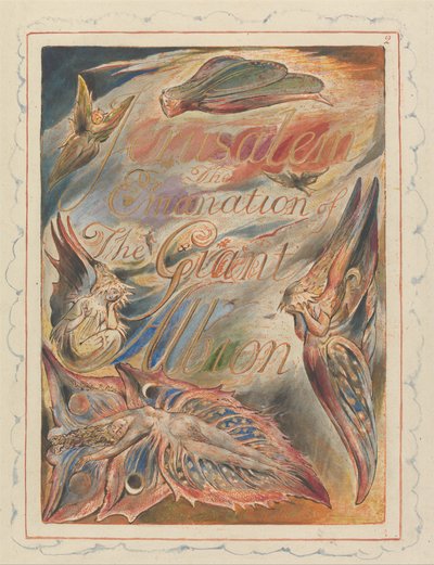 Jerusalem, Tafel 2, Titelseite von William Blake