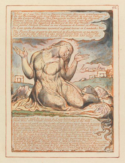 Jerusalem, Platte 92 von William Blake