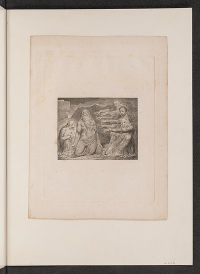Hiob wird von seinen Freunden getadelt von William Blake