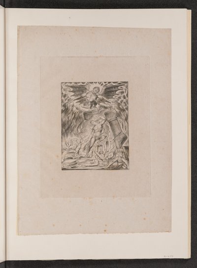 Hiobs Söhne und Töchter von Satan überwältigt von William Blake