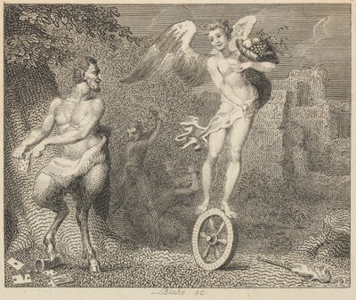 Pan und Fortuna von William Blake