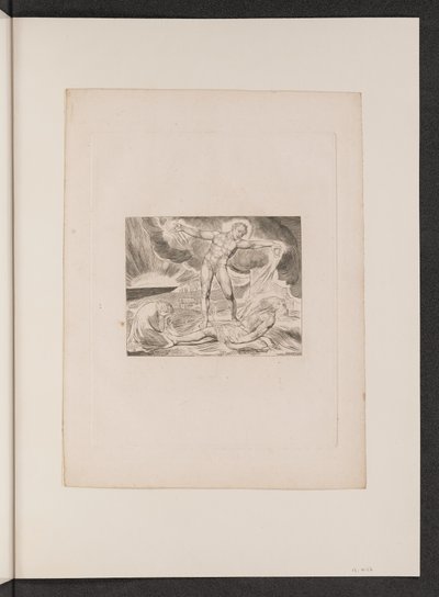 Satan schlägt Hiob mit Geschwüren von William Blake