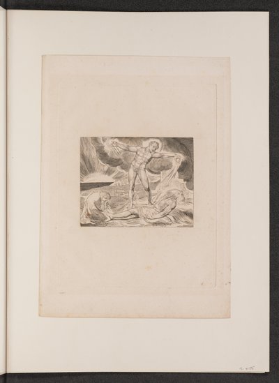 Satan schlägt Hiob mit Geschwüren von William Blake