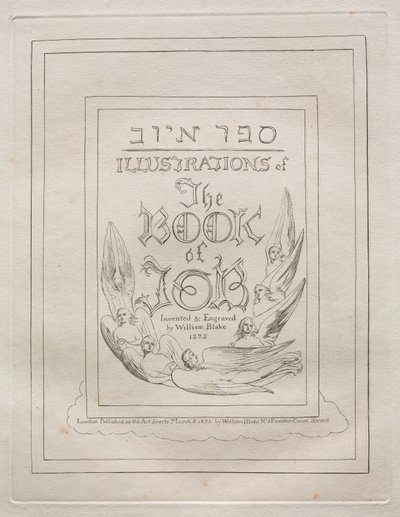 Das Buch Hiob, 1825 von William Blake