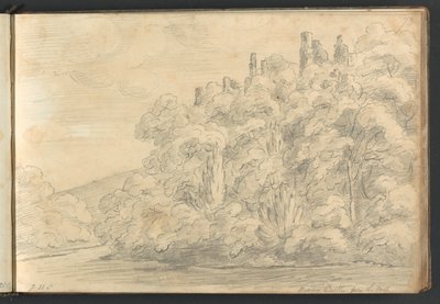 Berry Castle von der Mühle von William Brockedon