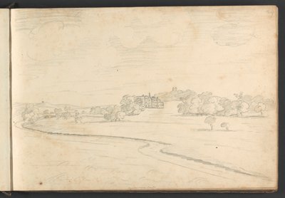 Powderham Castle von William Brockedon