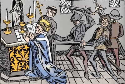 Martyrium des Heiligen Thomas von Canterbury, ca. 1484 von William Caxton