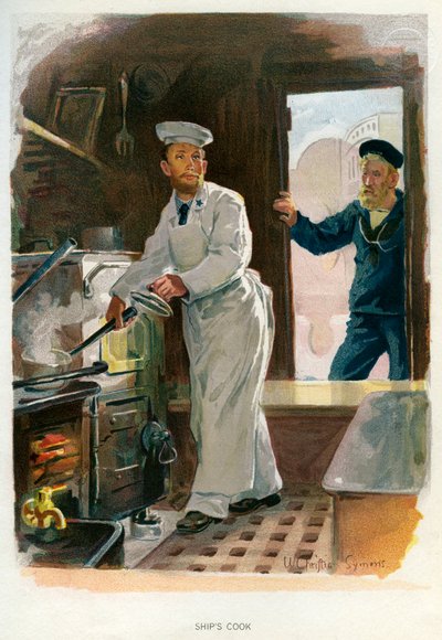 Schiffskoch, um 1890-1893 von William Christian Symons