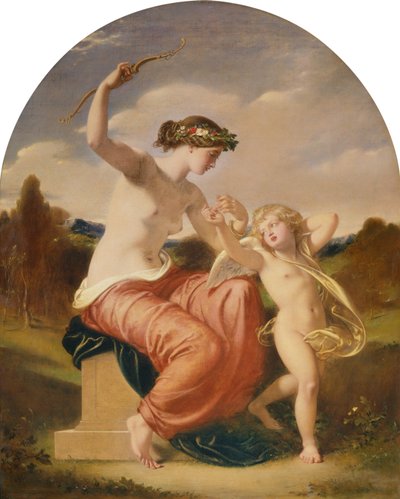 Venus entwaffnet Amor von William Edward Frost