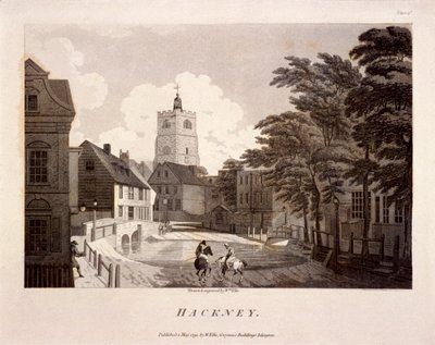 Gesamtansicht von Hackney, London, 1791 von William Ellis