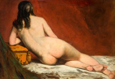 Aktstudie einer liegenden Frau von William Etty